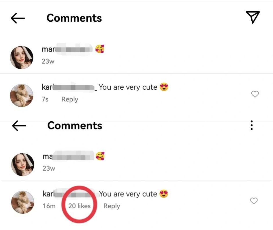 ig comments likes